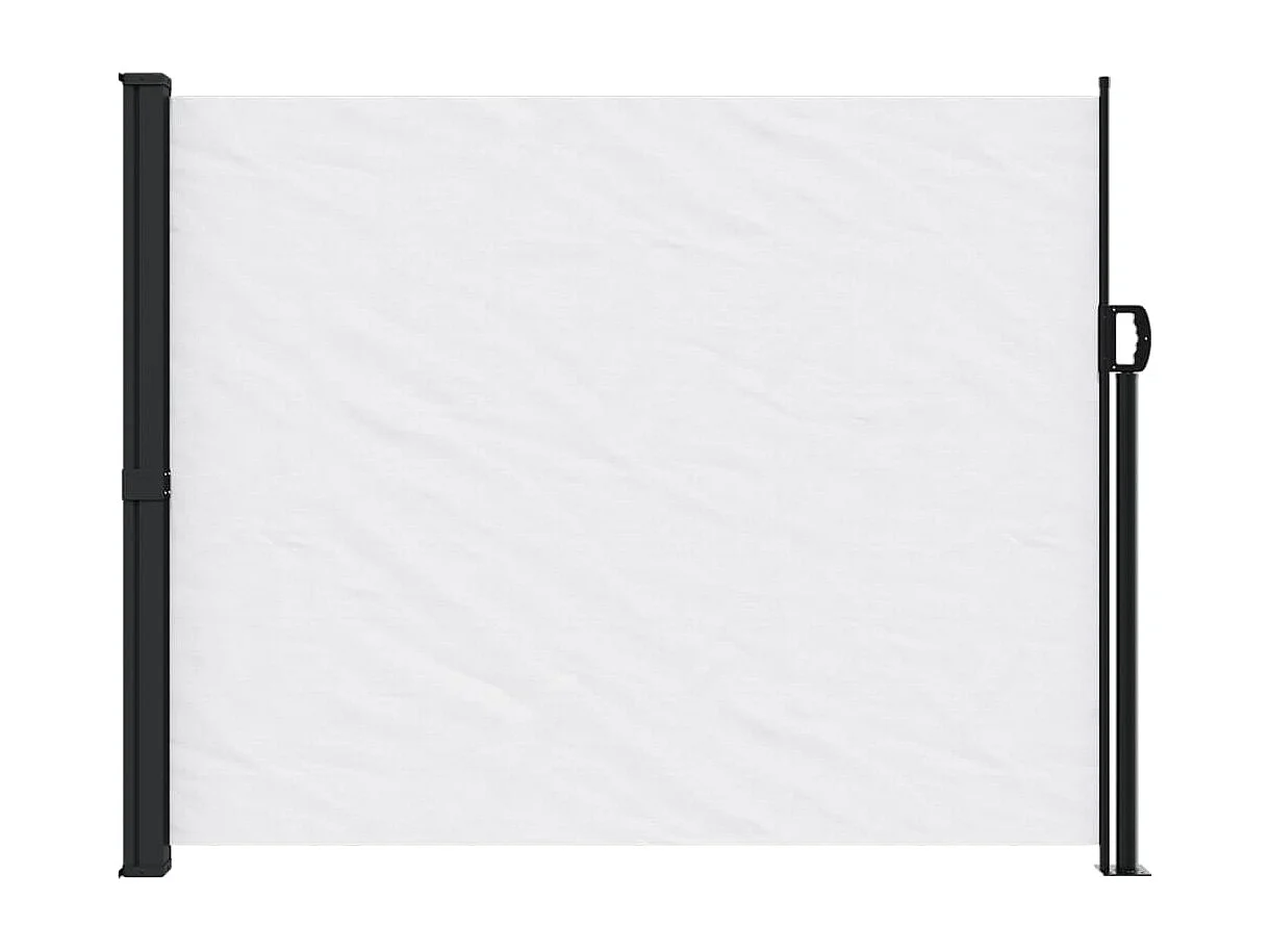 Toldo lateral retráctil blanco 160x600 cm