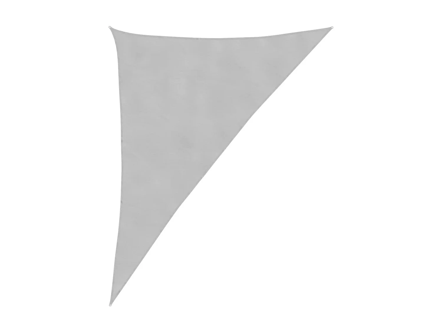 Voile d'ombrage gris clair 4x5x6,4 m 100% polyester oxford