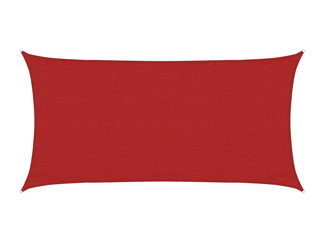 Schaduwdoek 160 g/m² Rood 3x6 m HDPE