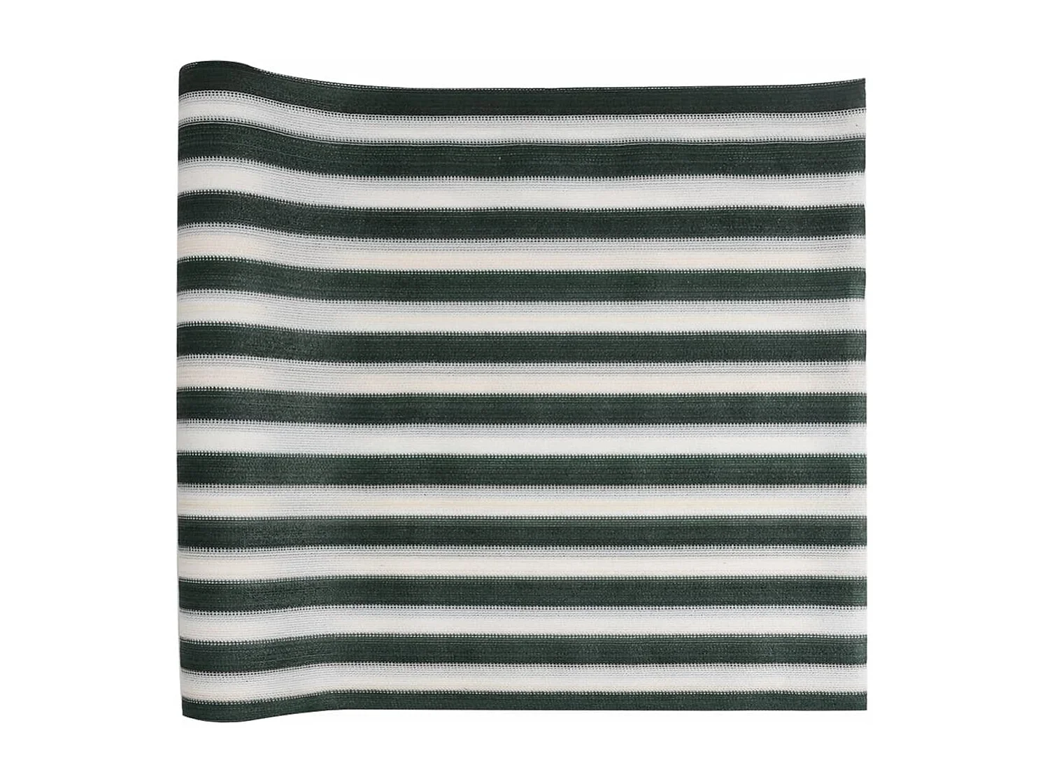 Filet brise-vue vert et blanc 2x10 m PEHD 150 g/m²