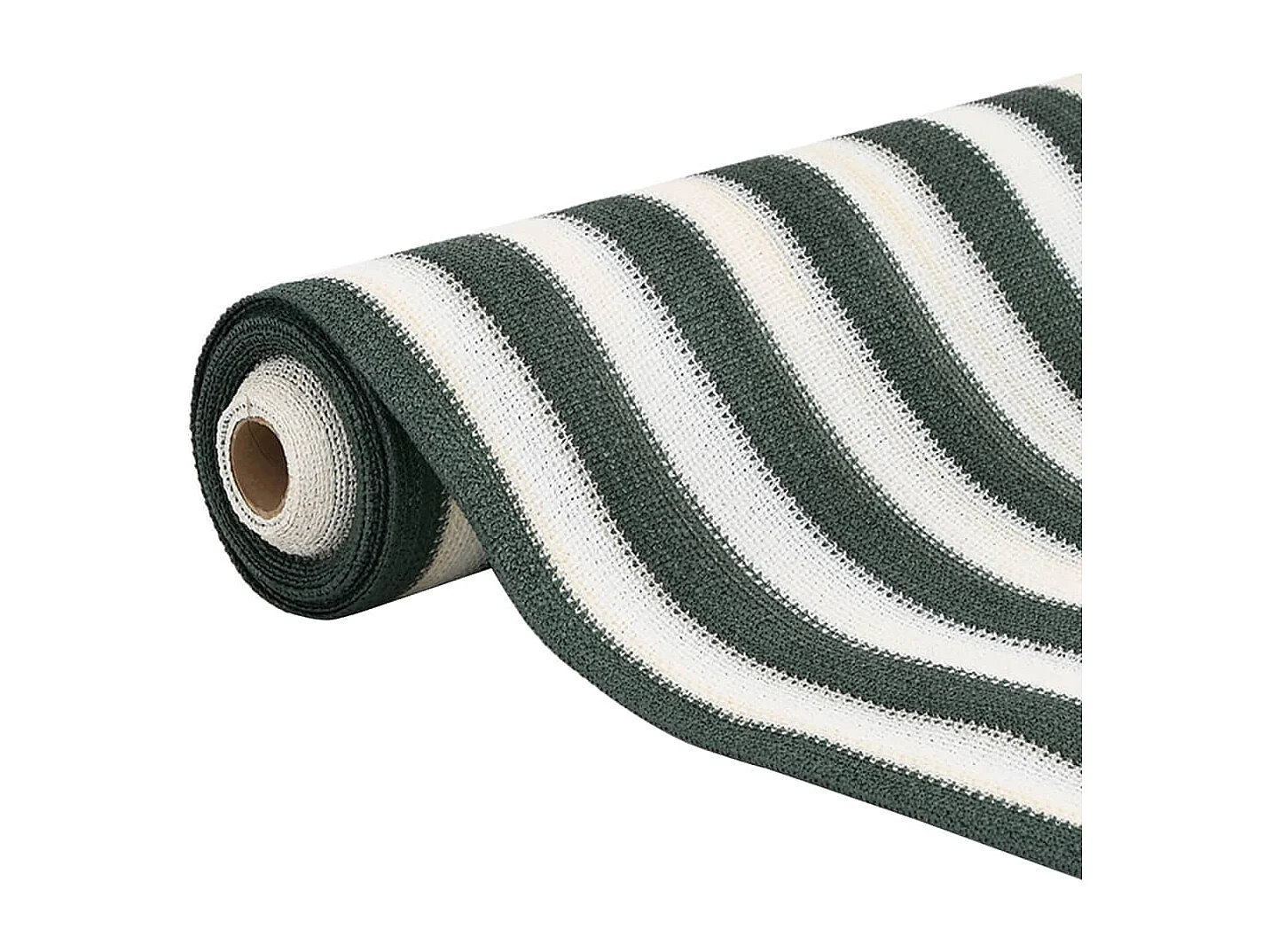 Filet brise-vue vert et blanc 2x10 m PEHD 150 g/m²