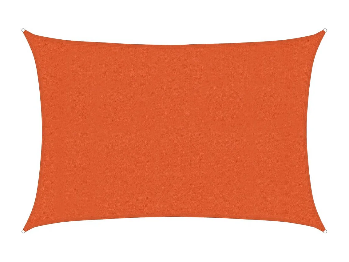 Voile d'ombrage 160 g/m² Orange 3x4 m PEHD