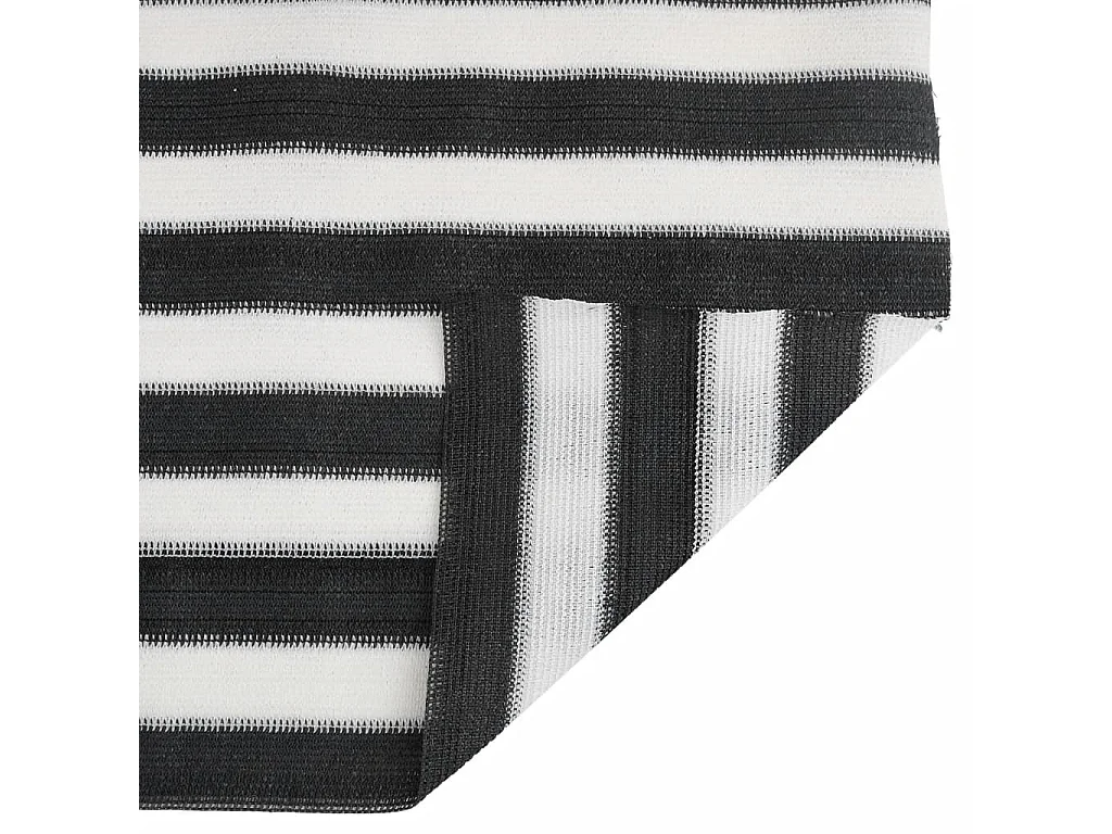 Filet brise-vue anthracite et blanc 2x25 m PEHD 75 g/m²