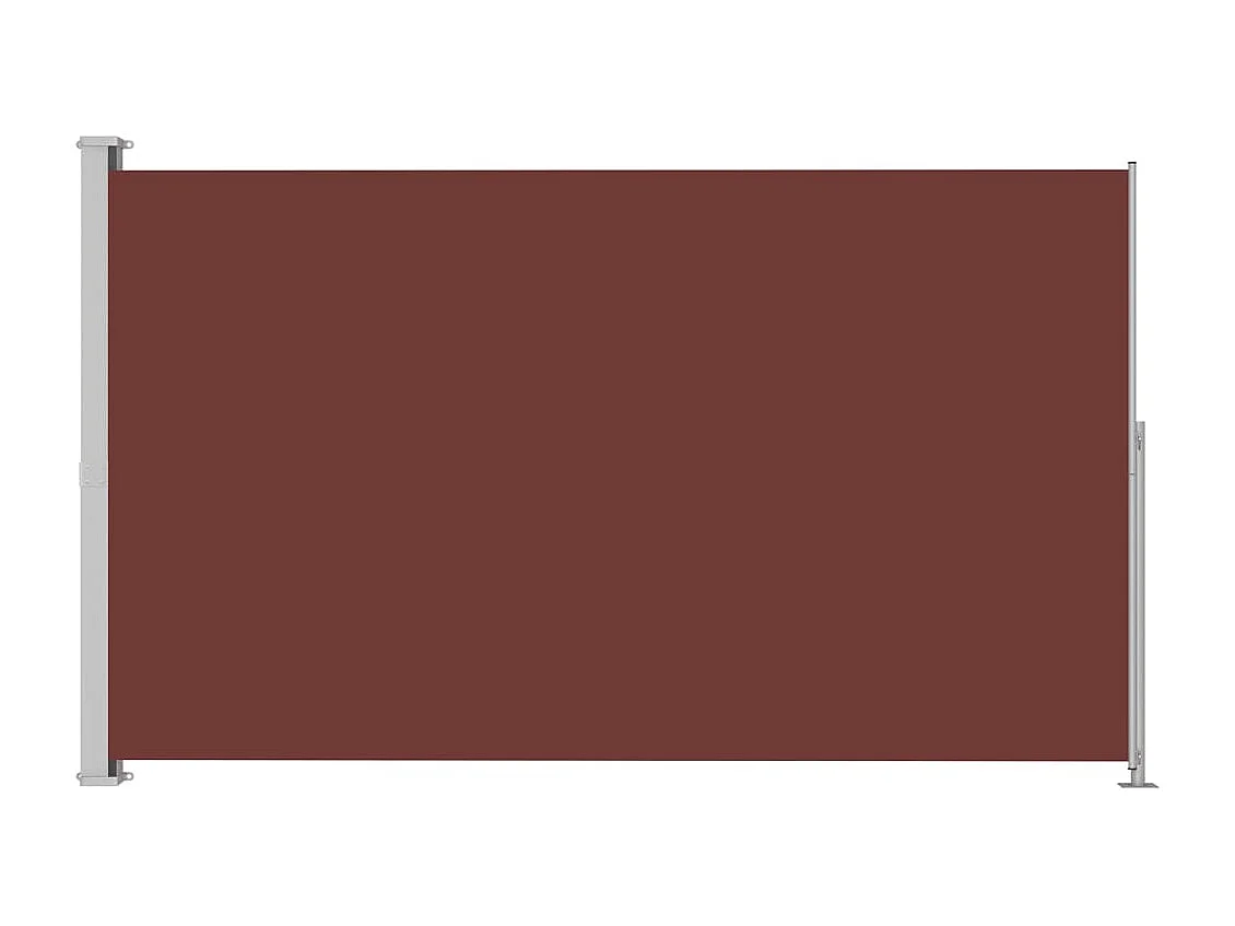 Auvent latéral rétractable de patio 220x300 cm Marron