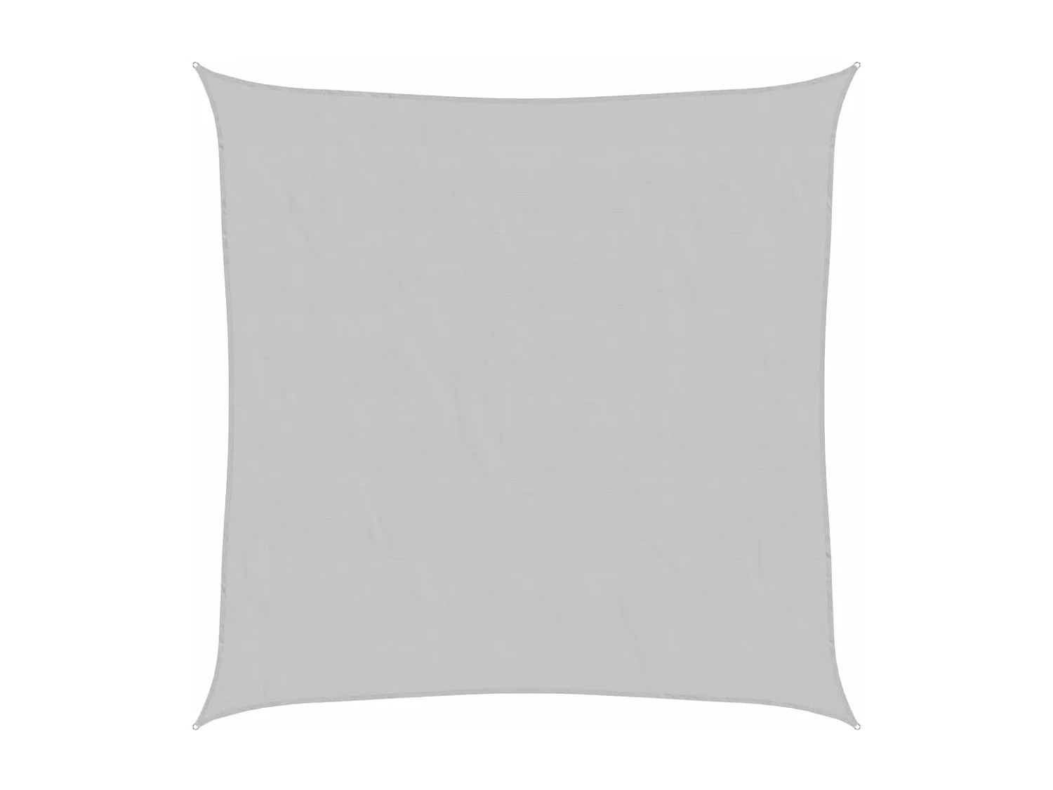 Lichtgrijs schaduwzeil 2,5x2,5 m 100% polyester oxford
