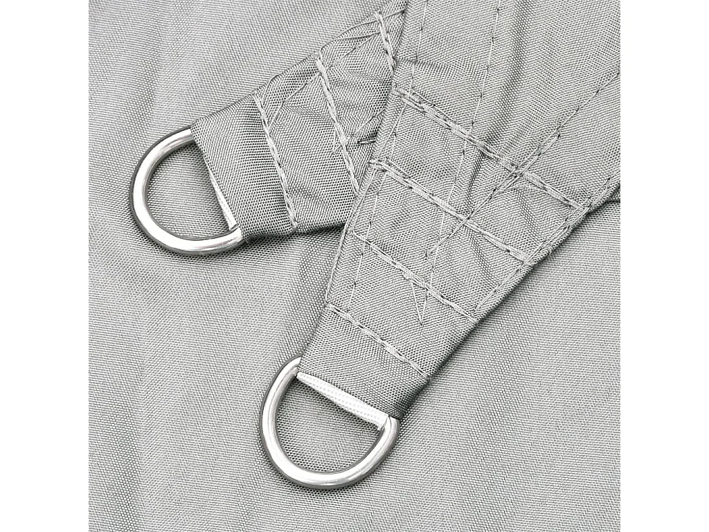 Lichtgrijs schaduwzeil 2,5x2,5 m 100% polyester oxford