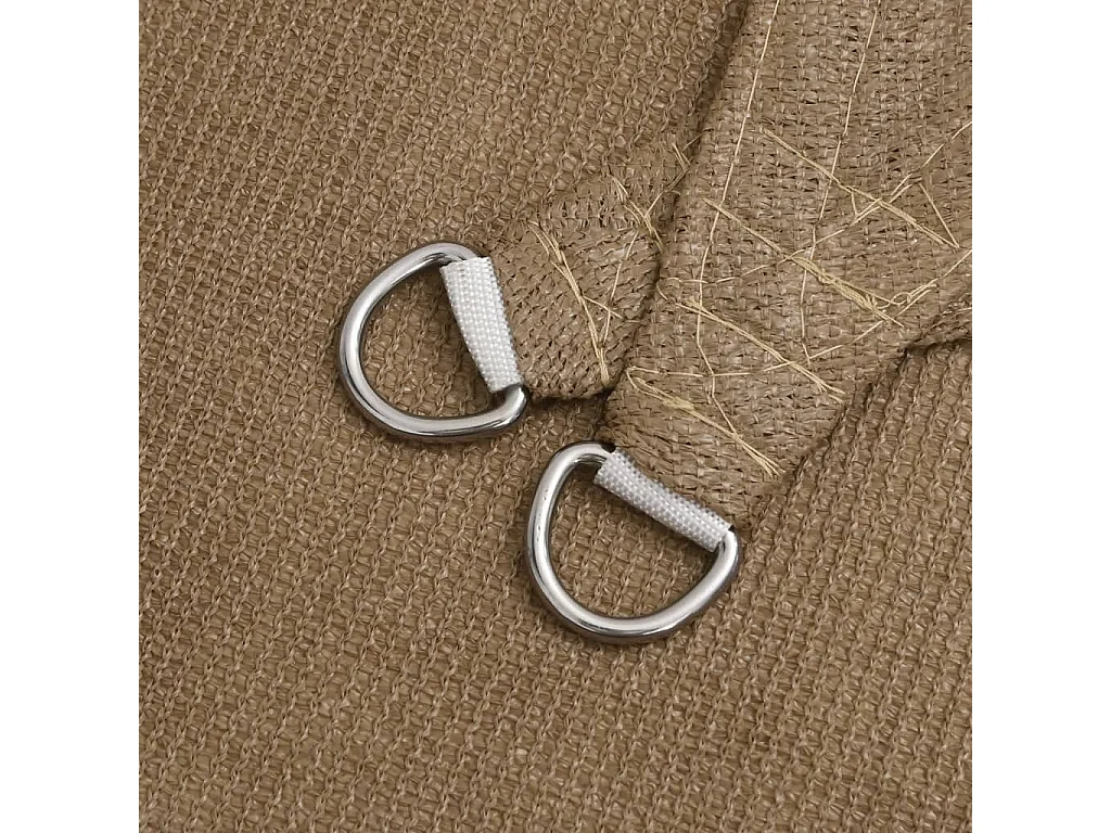 Sonnensegel 160 g/m² Taupe 6x6 m HDPE