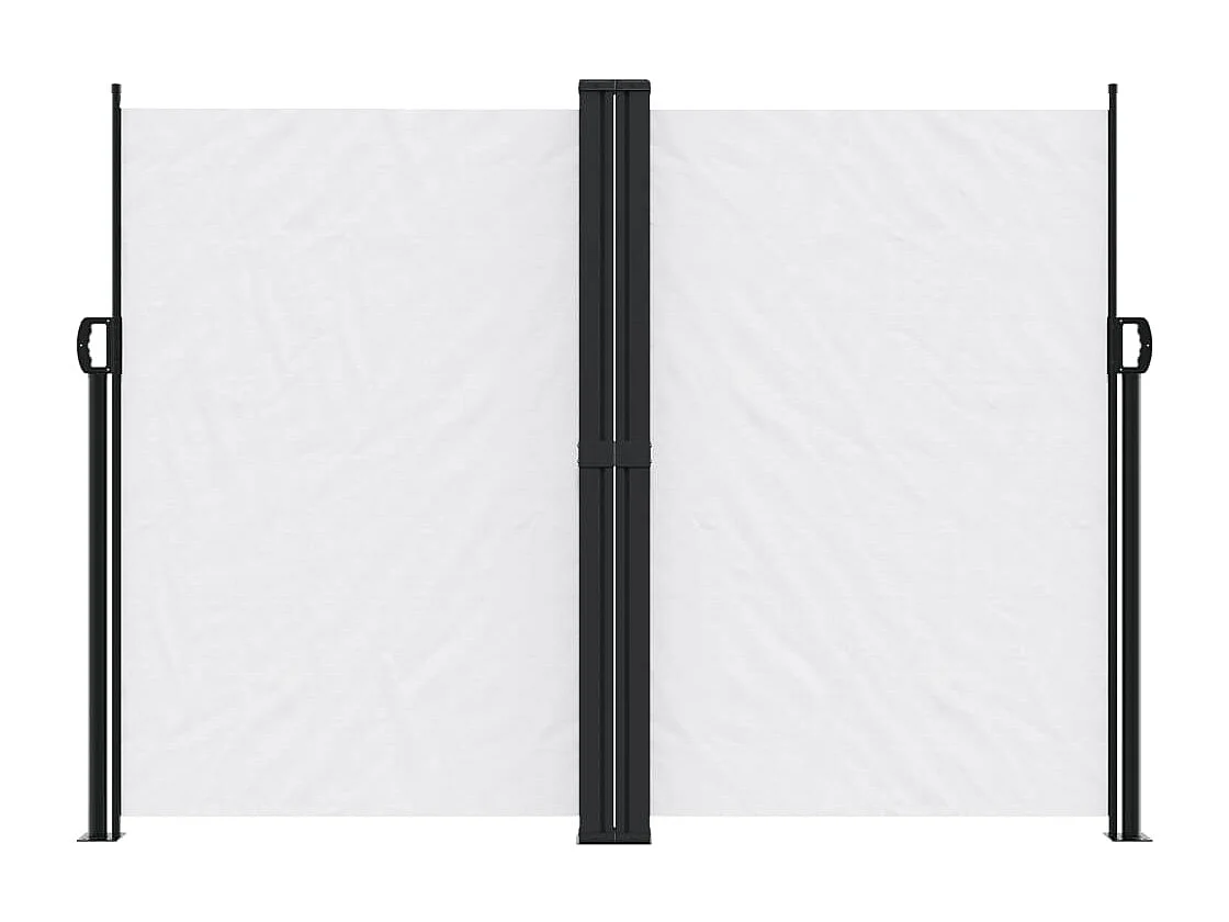 Auvent latéral rétractable blanc 180x600 cm