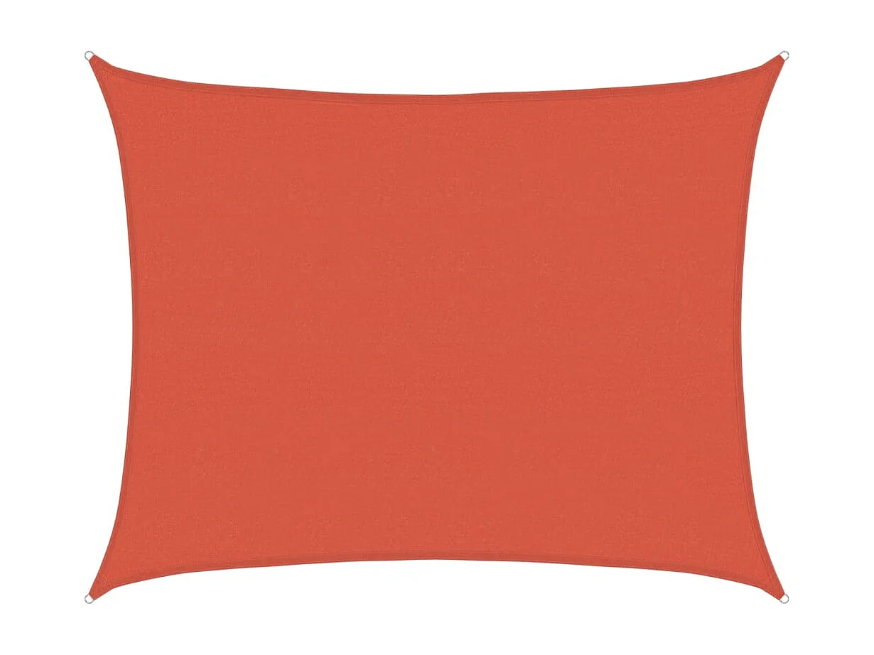 Sonnensegel 160 g/m² Terrakotta 6x8 m HDPE