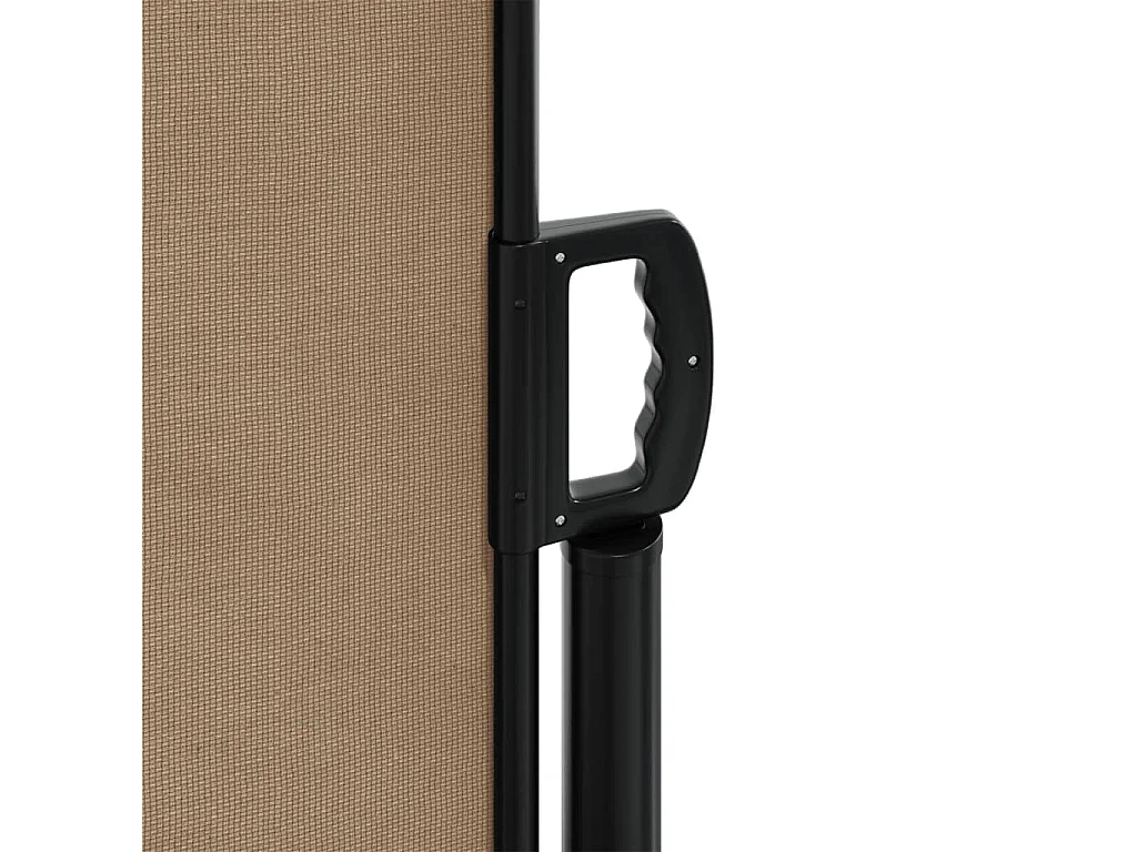 Auvent latéral rétractable taupe 140x1200 cm
