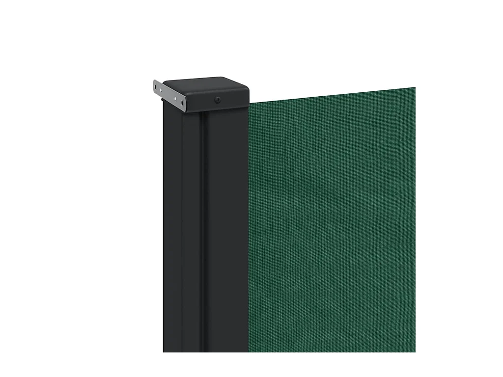 Auvent latéral rétractable vert foncé 200x500 cm