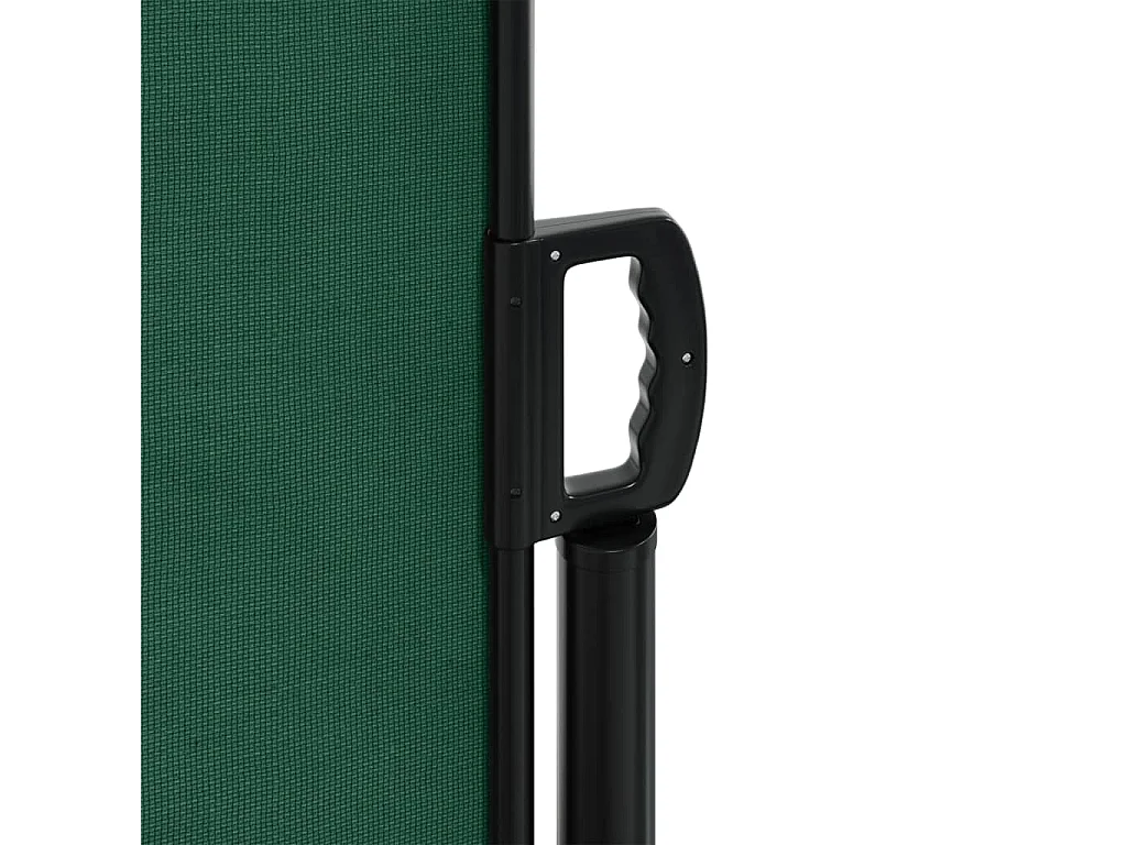 Toldo lateral retráctil verde oscuro 200x500 cm