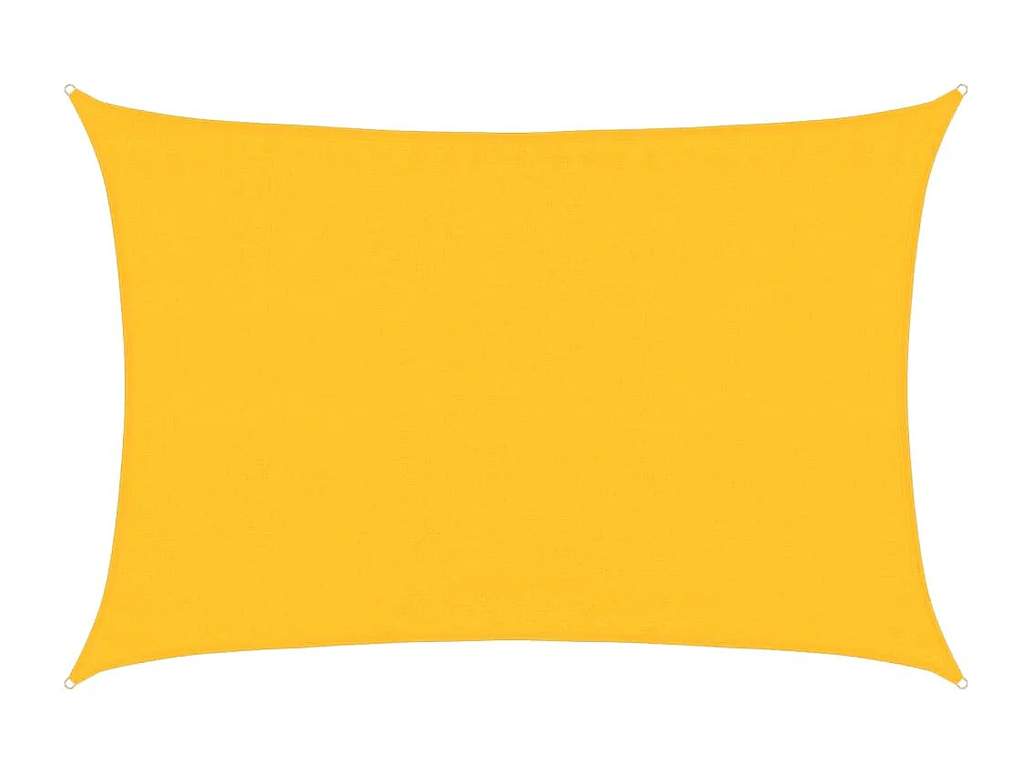 Sombra vela 160g/m² retangular amarelo 3,5x4,5 m HDPE