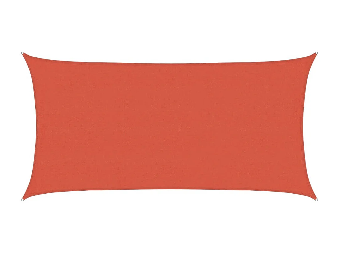Vela ombreggiante 160 g/m² Terracotta 4x7 m HDPE