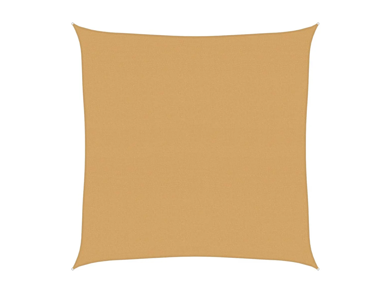 Voile d'ombrage 160 g/m² carré sable 6x6 m PEHD