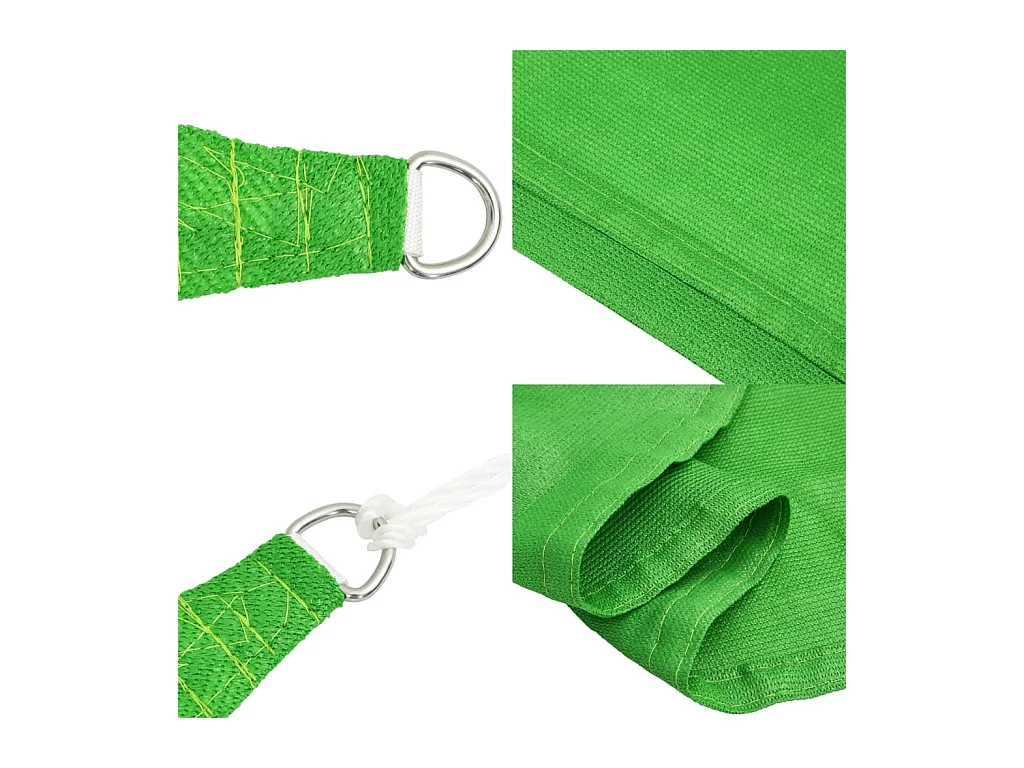 Voile d'ombrage 160 g/m² Vert clair 5x6 m PEHD