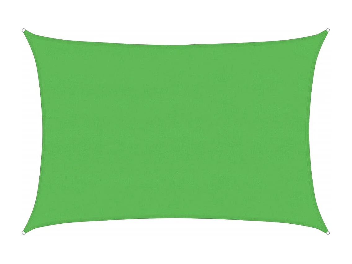 Voile d'ombrage 160 g/m² Vert clair 5x6 m PEHD