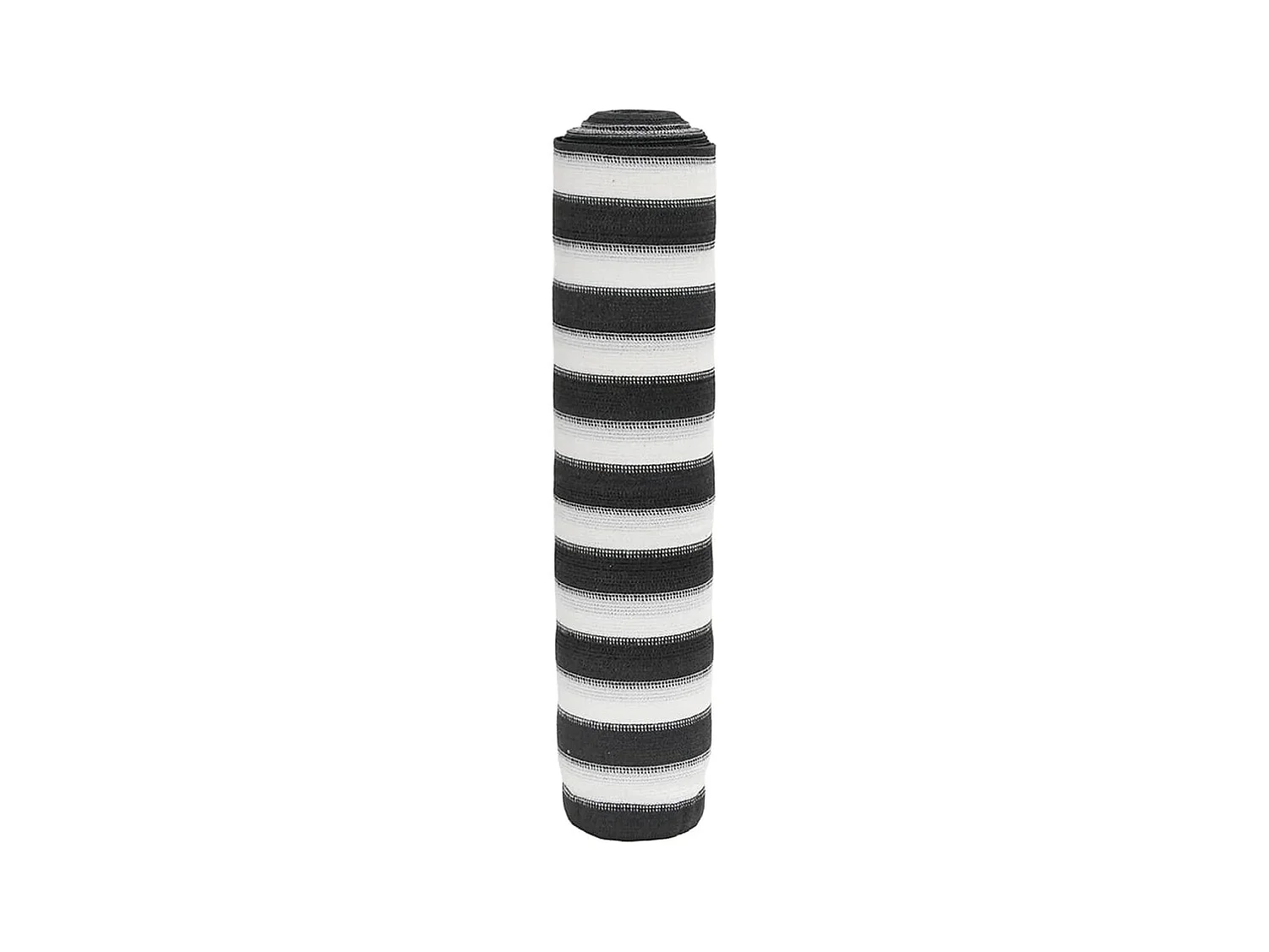 Filet brise-vue anthracite et blanc 1x10 m PEHD 150 g/m²