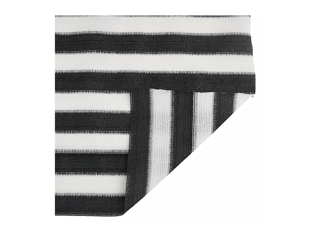 Filet brise-vue anthracite et blanc 1,2x10 m PEHD 195 g/m²