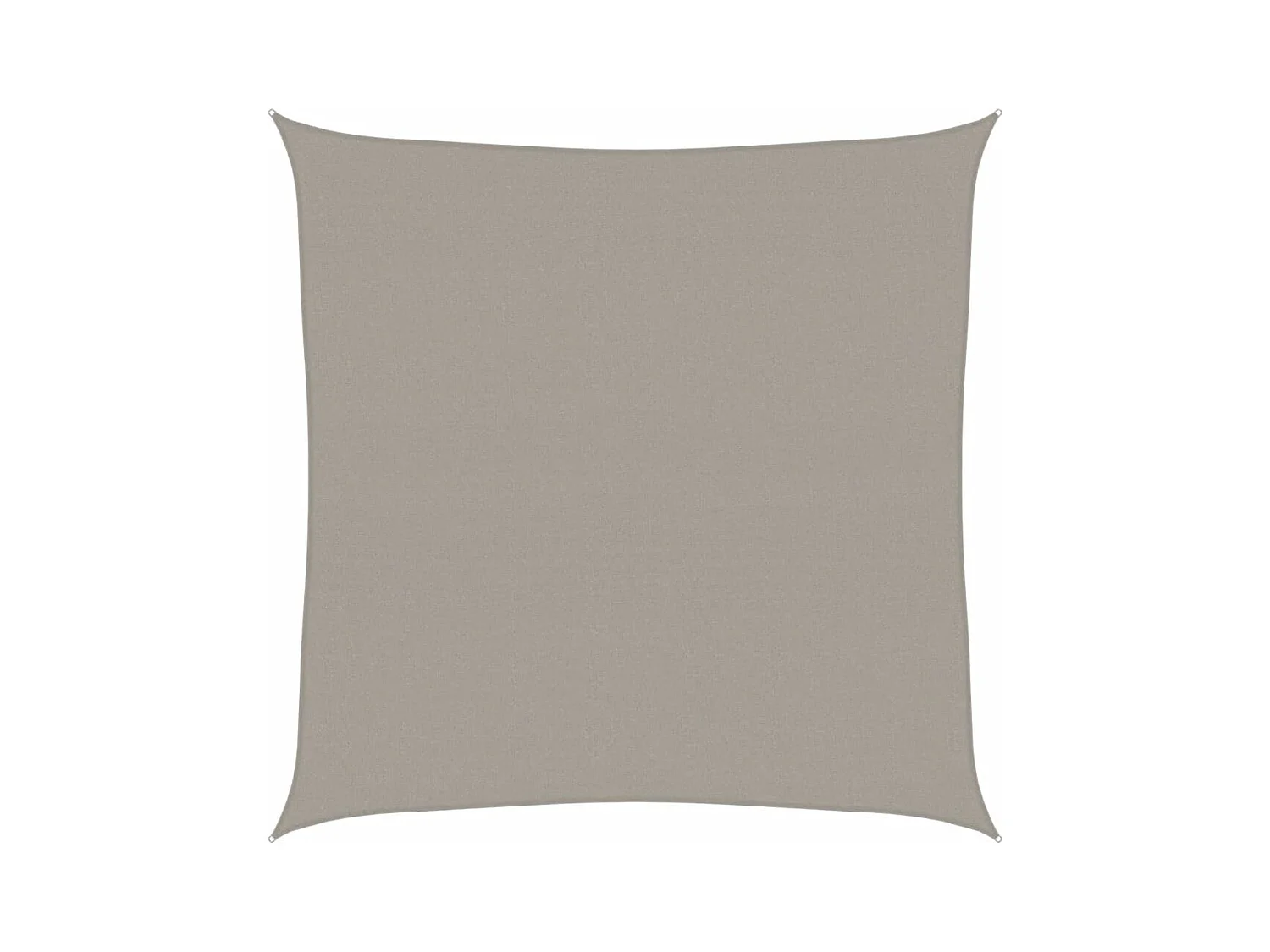 Voile d'ombrage 160 g/m² carré gris clair 5x5 m PEHD