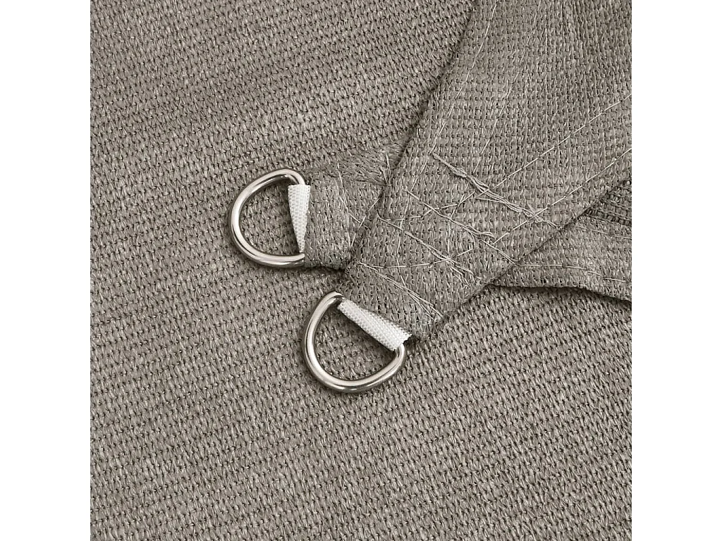 Voile d'ombrage 160 g/m² carré gris clair 5x5 m PEHD