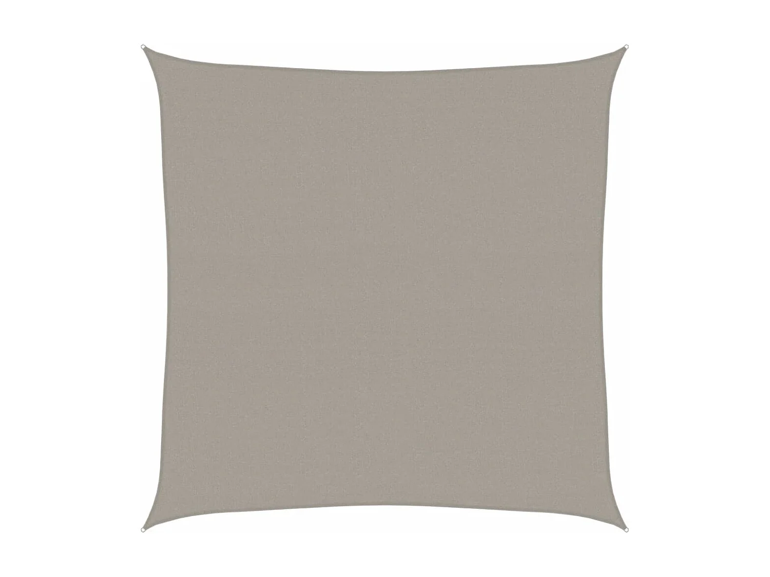 Voile d'ombrage 160 g/m² carré gris clair 5x5 m PEHD