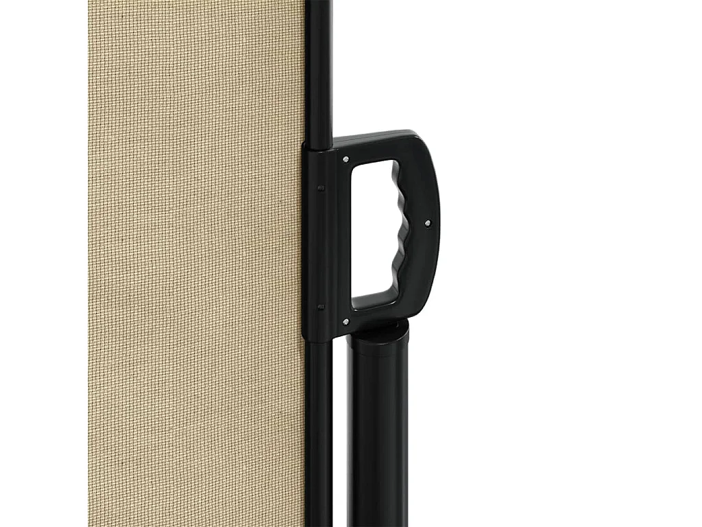 Toldo lateral retráctil beige 160x500 cm