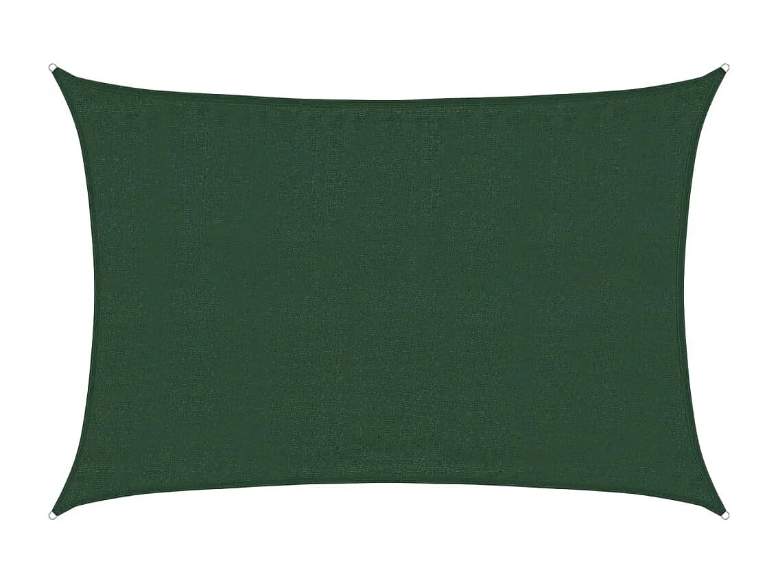 Voile d'ombrage 160 g/m² Vert foncé 3,5x5 m PEHD