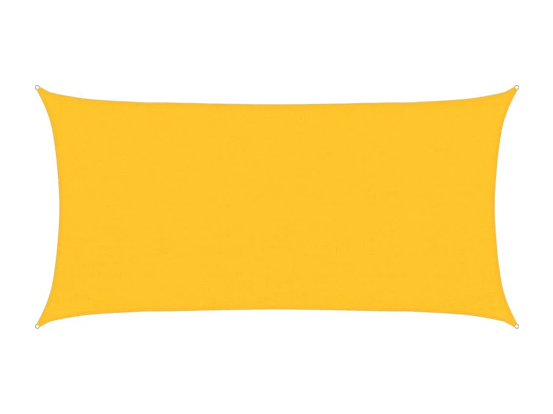 Vela de sombra 160 g/m² Amarelo 3x6 m HDPE