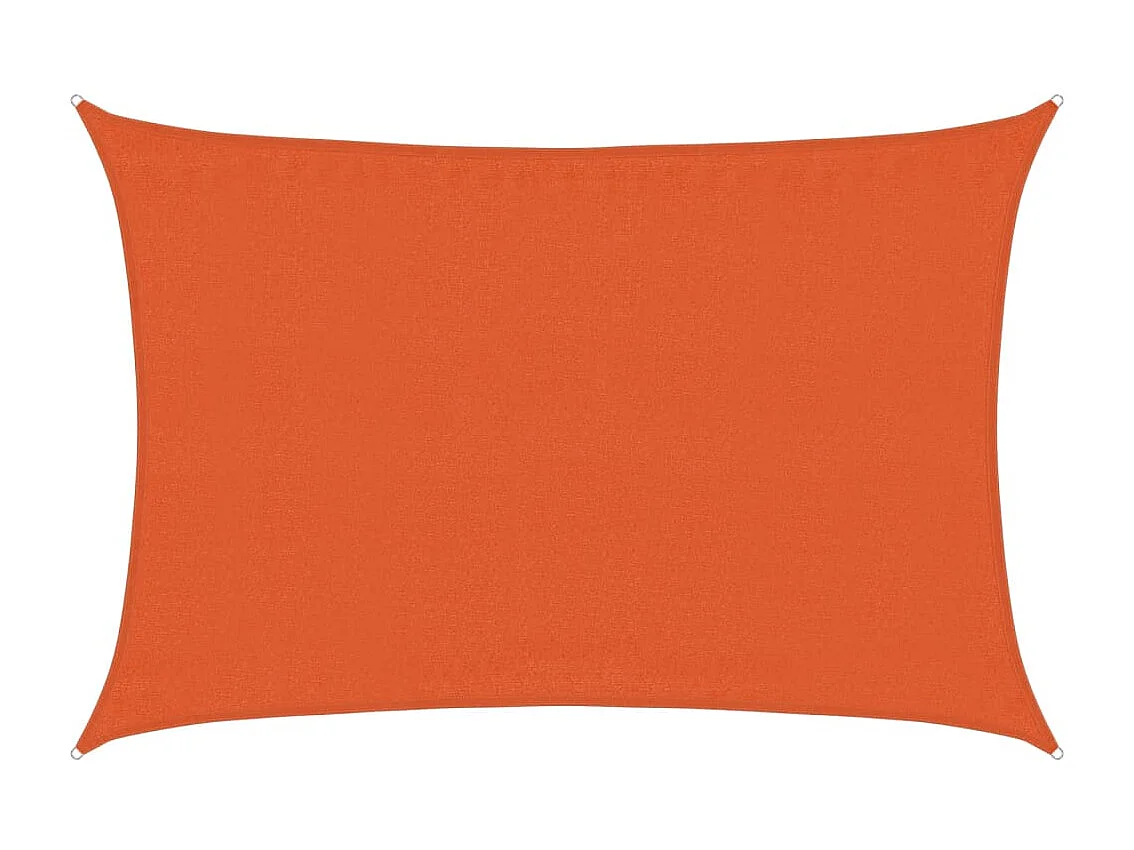Voile d'ombrage 160 g/m² Orange 3,5x4,5 m PEHD