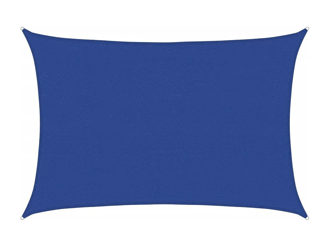 Vela de sombra 160 g/m² retangular azul 4x5 m HDPE