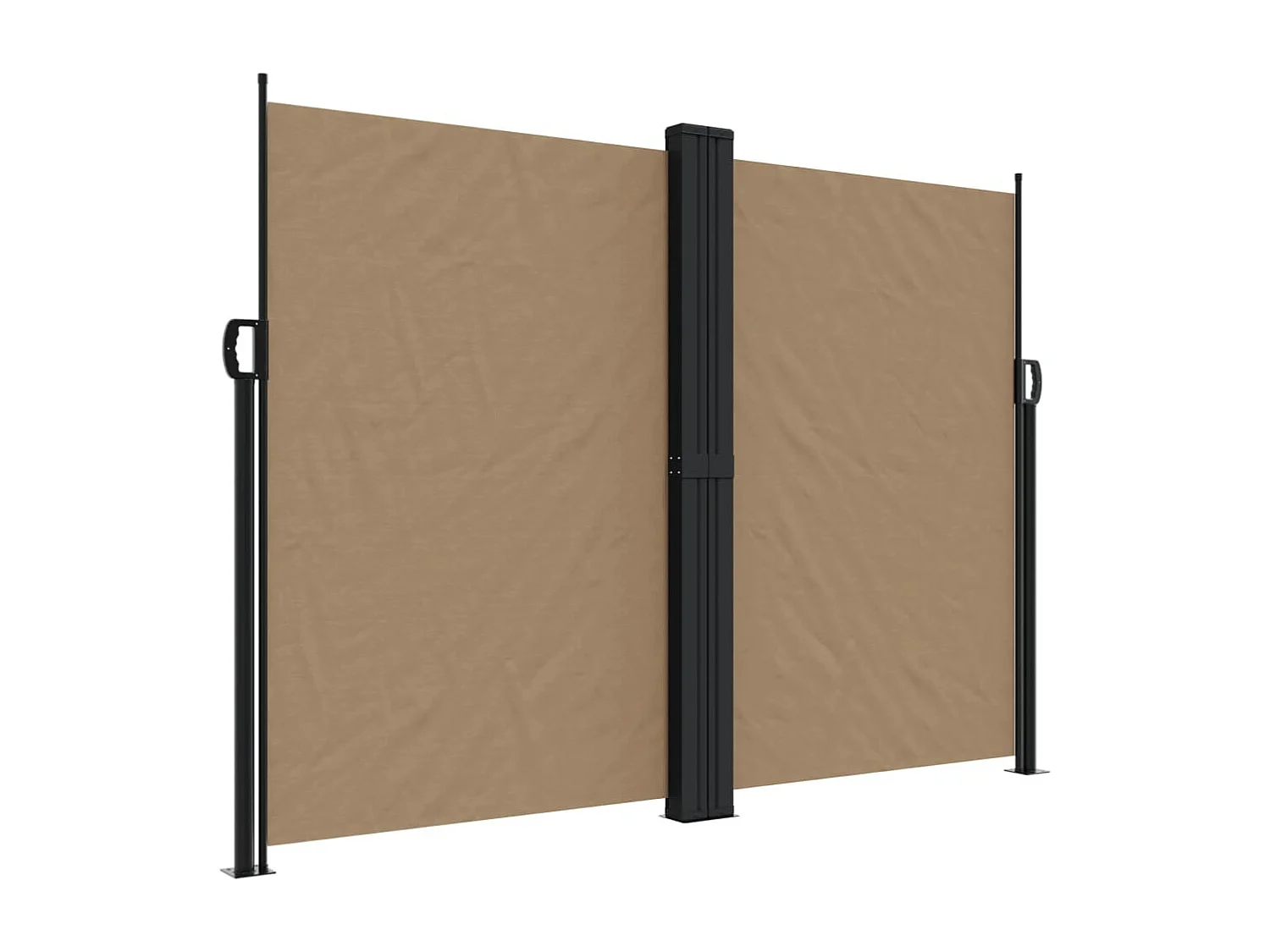 Auvent latéral rétractable taupe 180x1000 cm