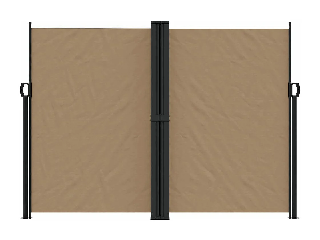 Auvent latéral rétractable taupe 180x1000 cm