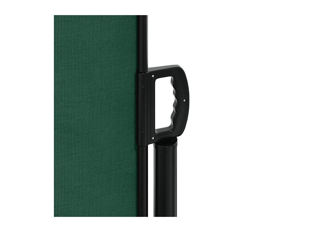 Auvent latéral rétractable vert foncé 160x500 cm