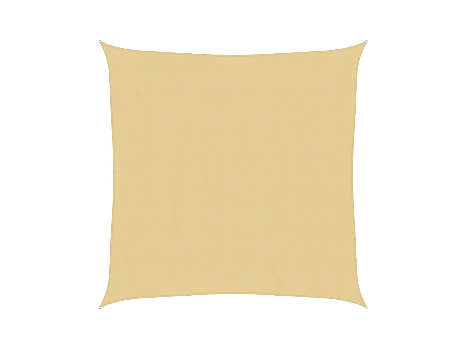 Voile d'ombrage sable 3,6x3,6 m 100 % polyester oxford