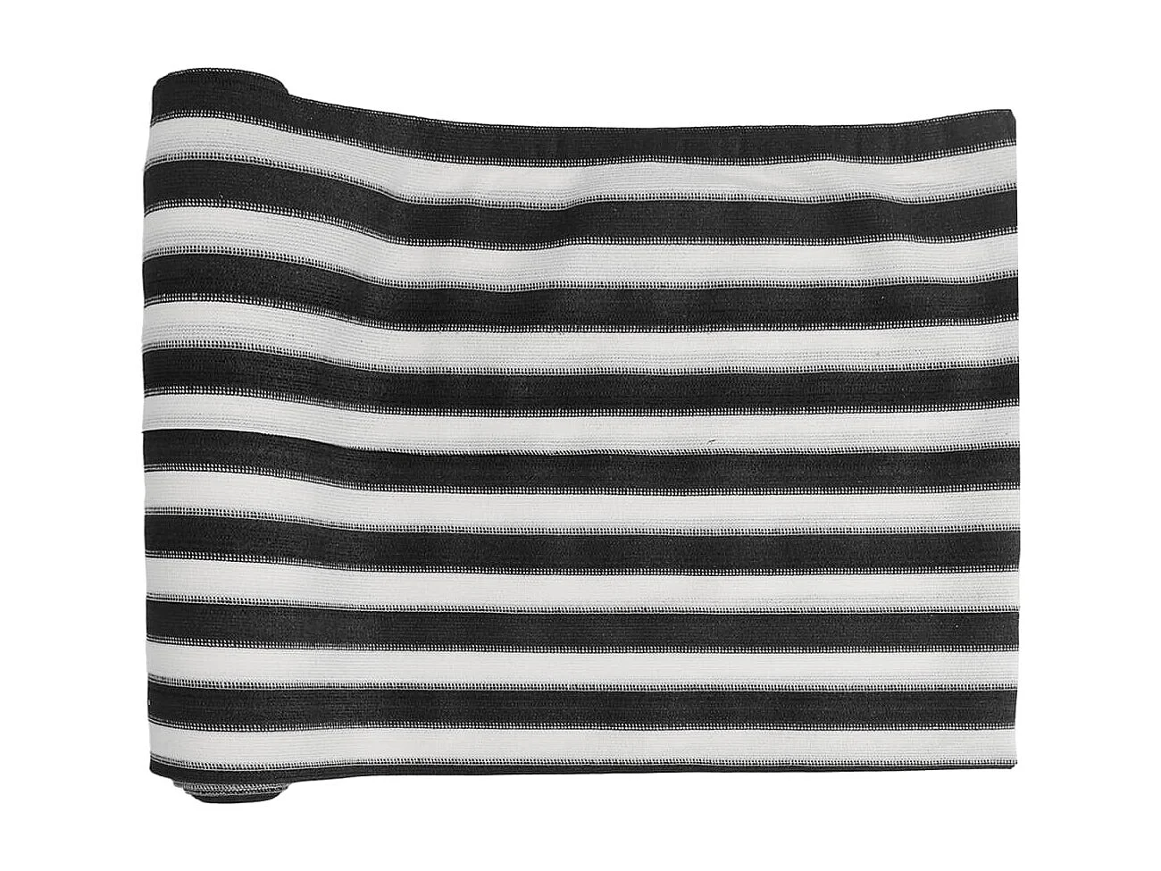 Filet brise-vue anthracite et blanc 1,5x10 m PEHD 195 g/m²