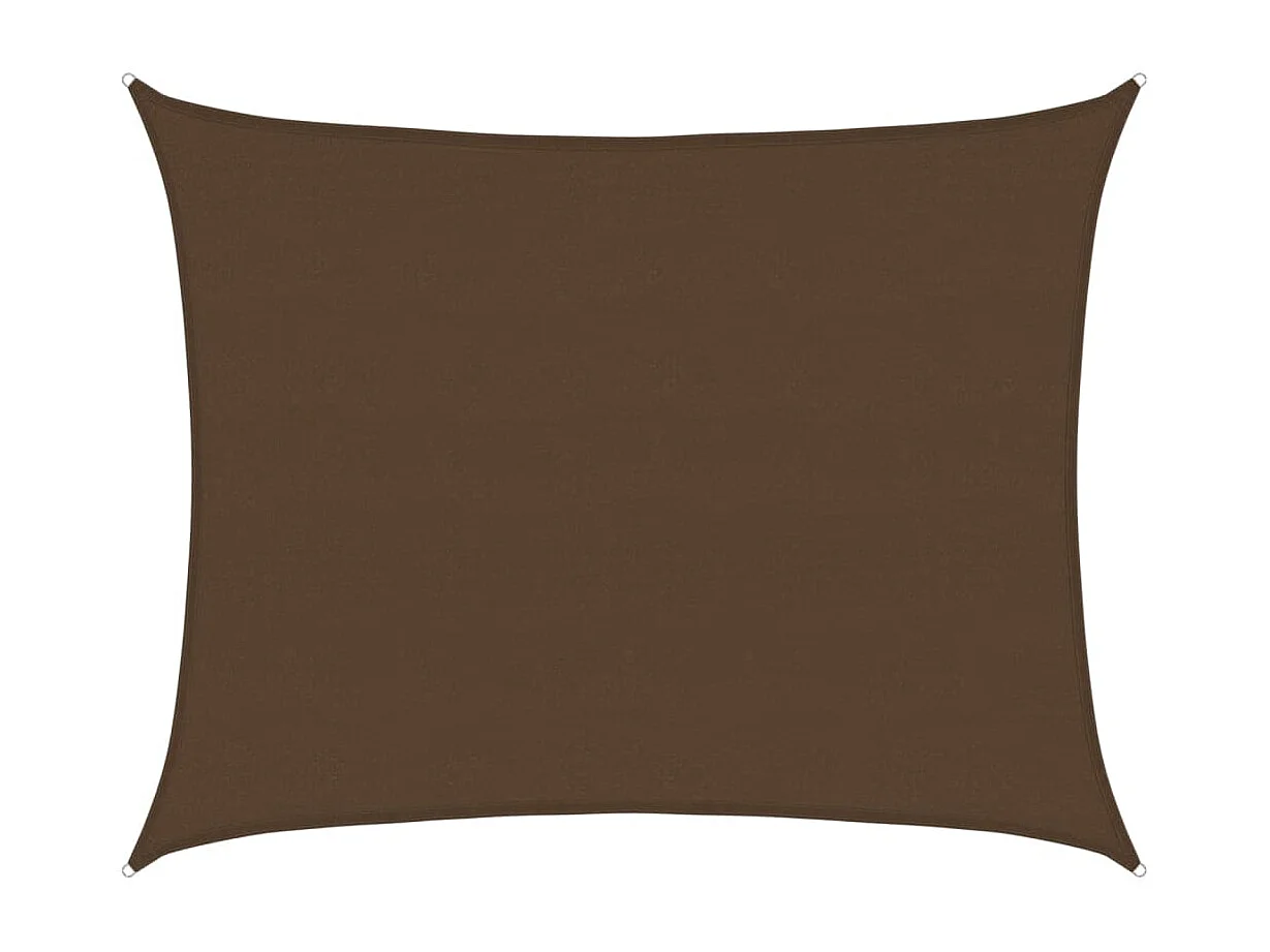 Voile d'ombrage 160 g/m² Marron 6x7 m PEHD