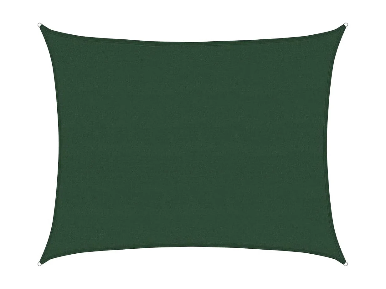 Voile d'ombrage 160 g/m² Vert foncé 6x7 m PEHD