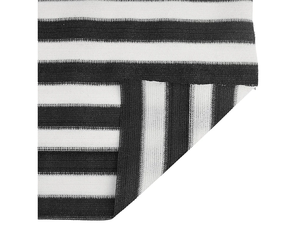 Filet brise-vue anthracite et blanc 2x50 m PEHD 195 g/m²