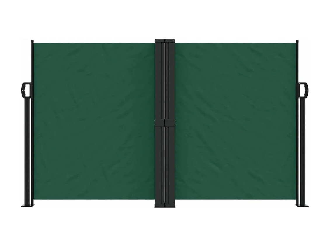 Tenda laterale retrattile verde scuro 140x600 cm