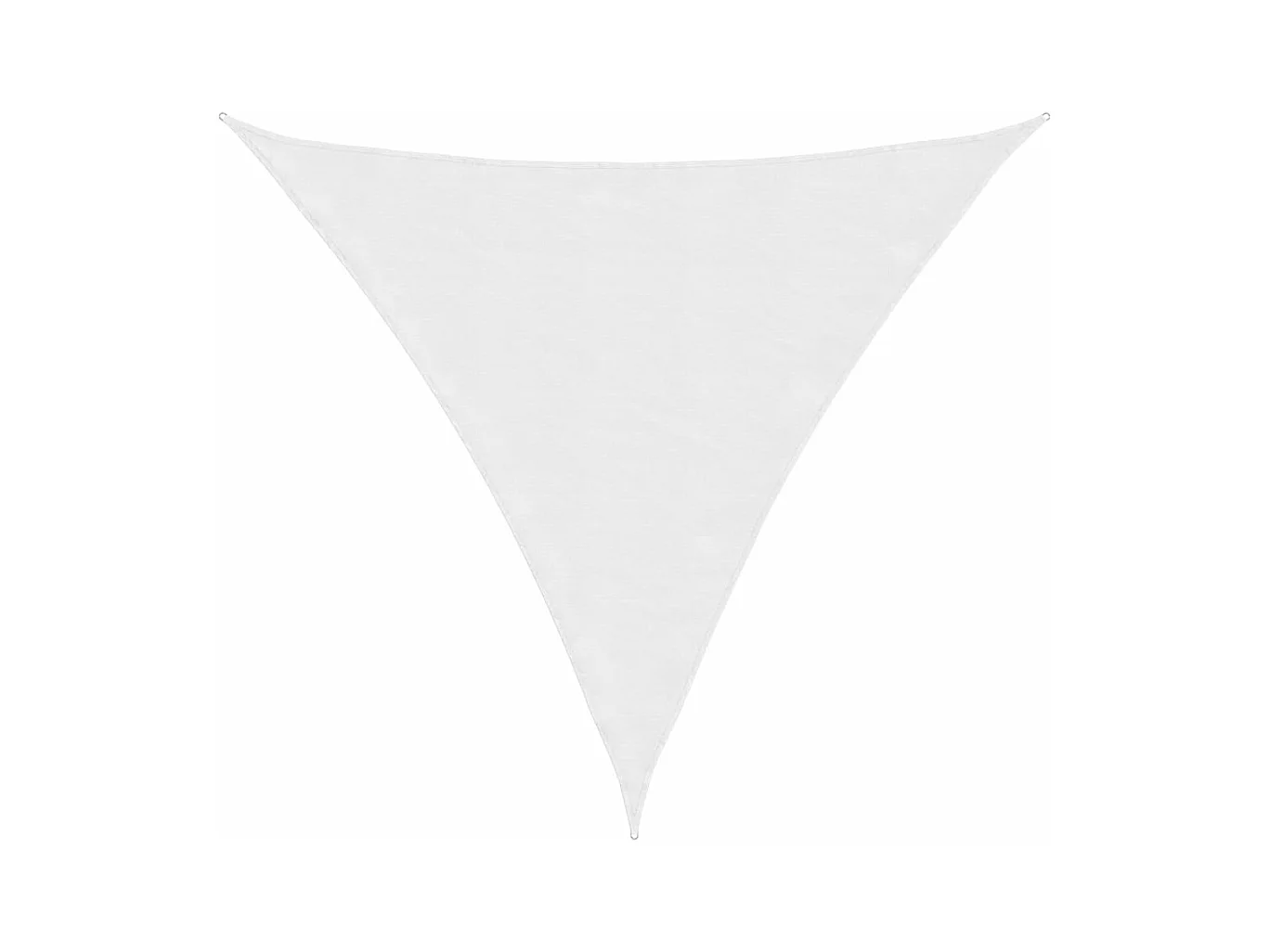 Vela de sombra branca 2x2x2 m 100% poliéster oxford