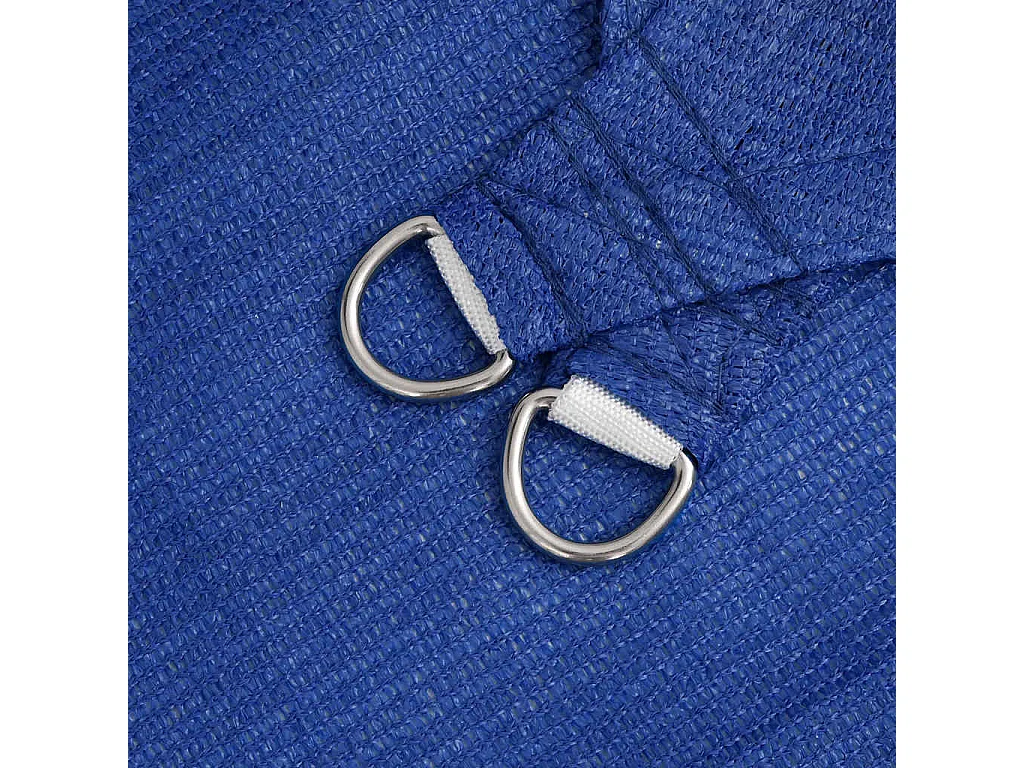 Voile d'ombrage 160g/m² rectangulaire bleu 3,5x4,5 m PEHD