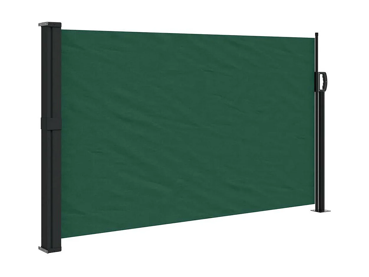 Tenda laterale retrattile verde scuro 117x300 cm