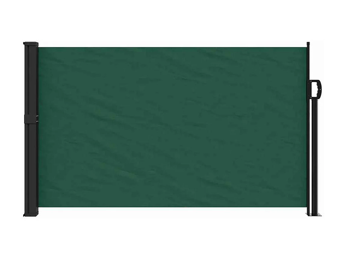 Tenda laterale retrattile verde scuro 117x300 cm