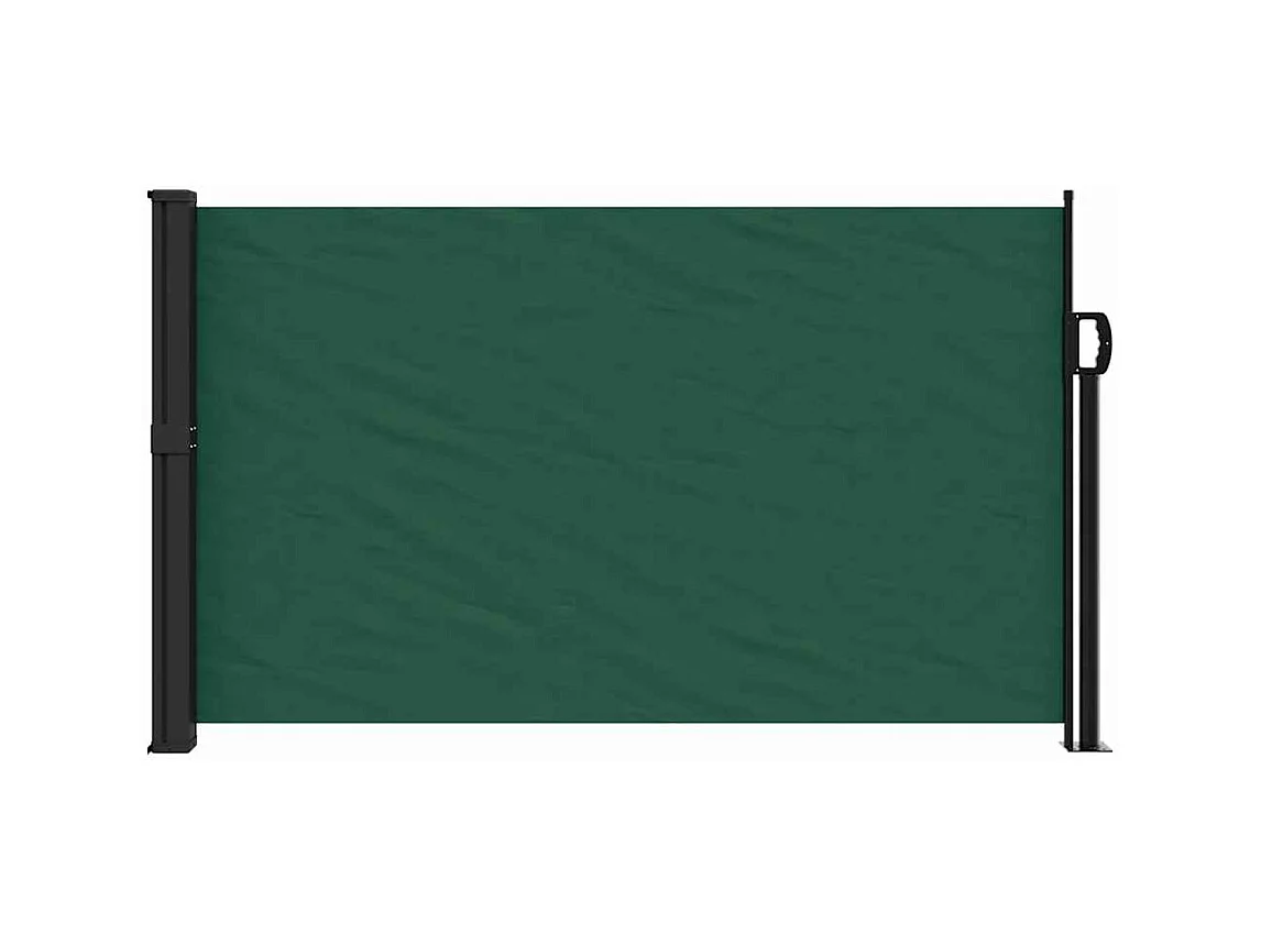 Donkergroene uitschuifbare zijluifel 117x300 cm