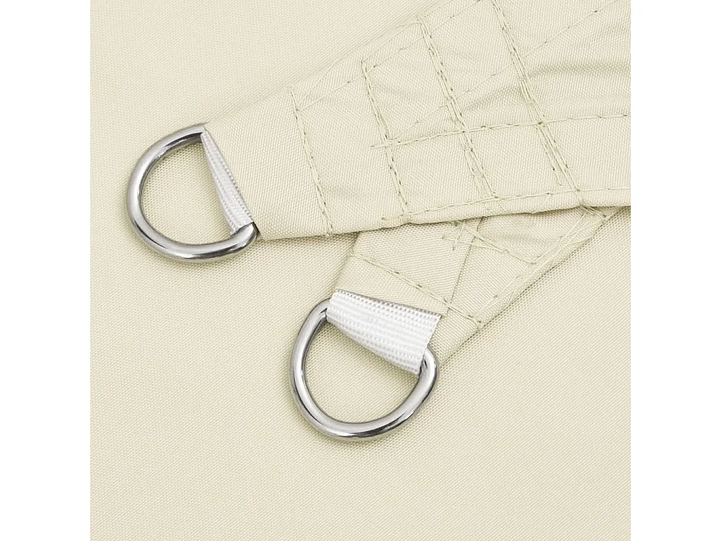 Voile d'ombrage crème 2x2x2 m 100 % polyester oxford