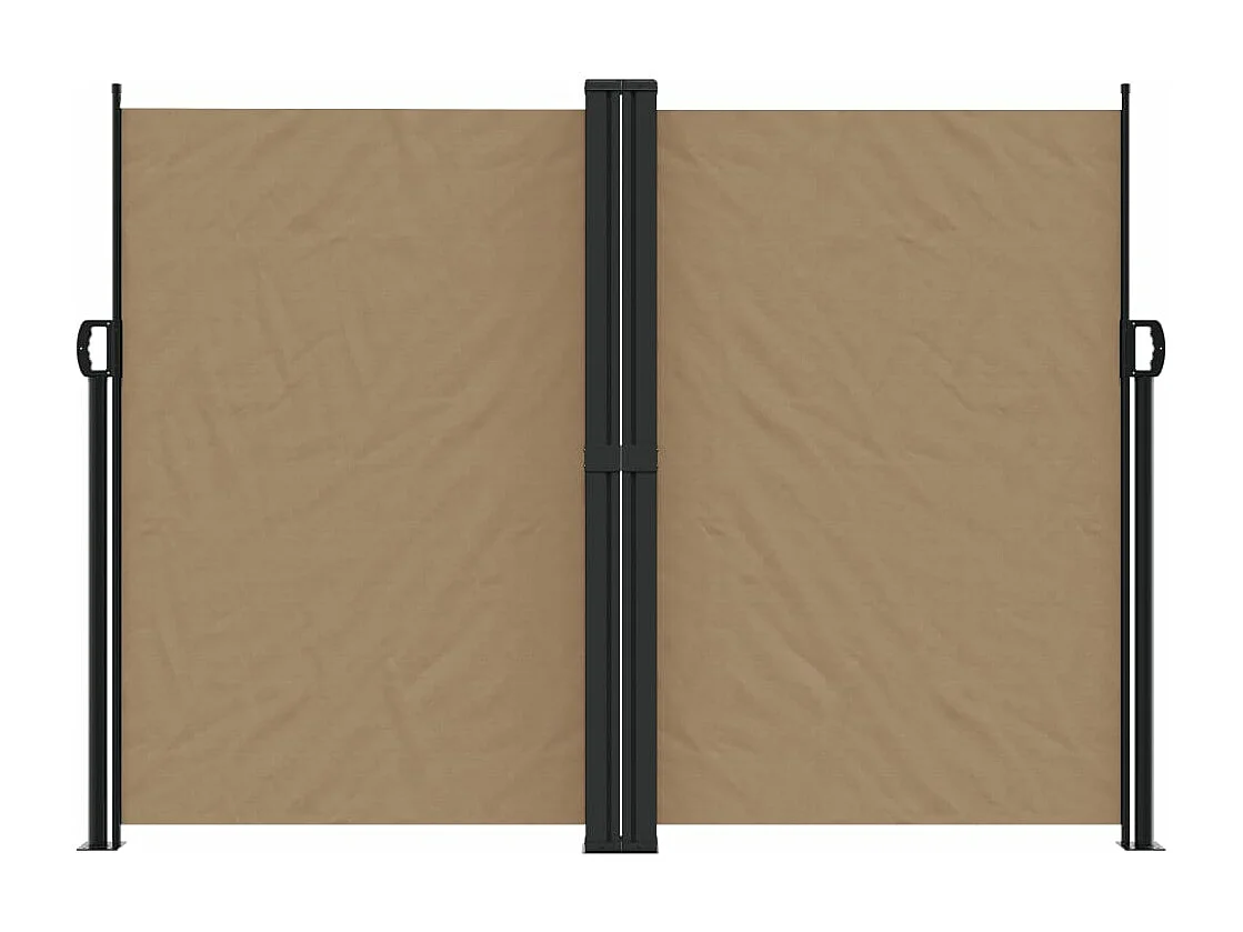 Toldo lateral retrátil cinza 180x600 cm