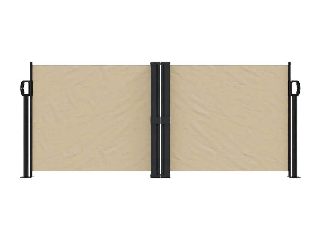 Toldo lateral retrátil bege 100x600 cm