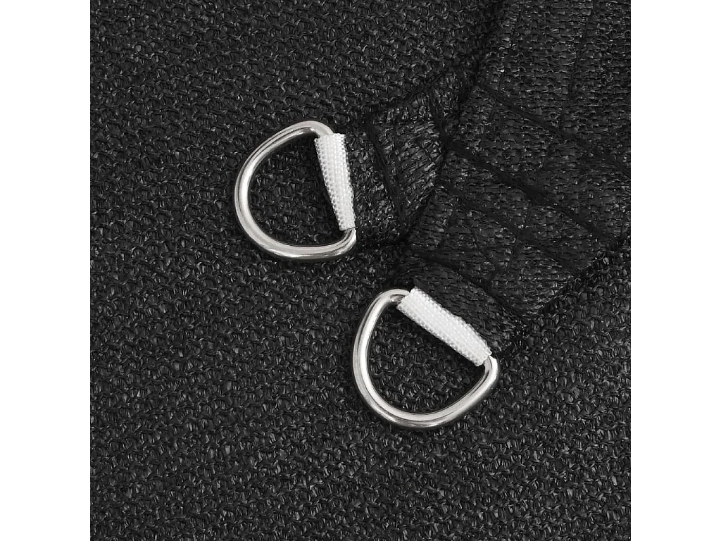 Voile d'ombrage 160 g/m² Noir 2x2,5 m PEHD