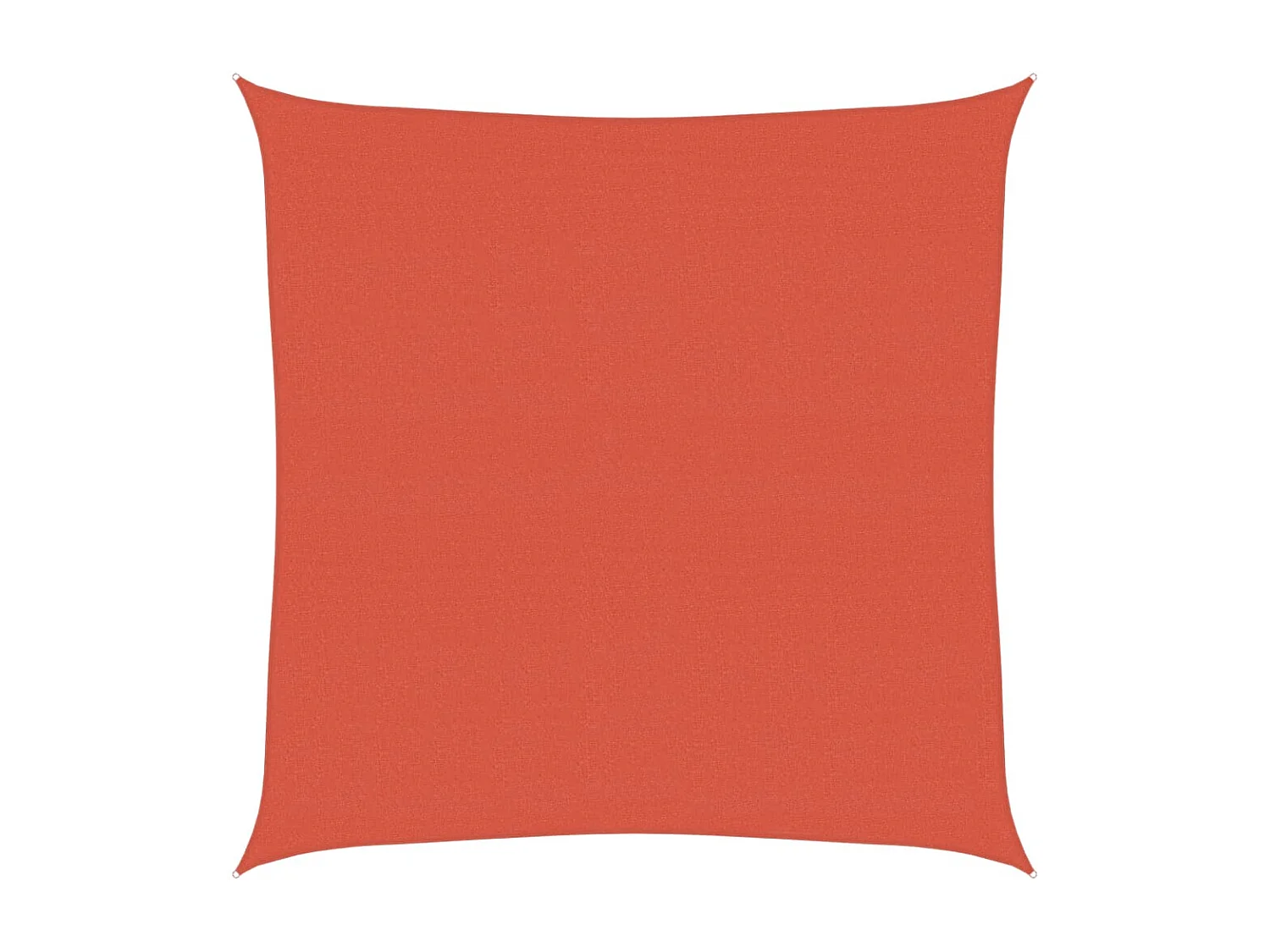 Voile d'ombrage 160 g/m² Terre cuite 4x4 m PEHD